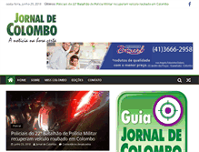 Tablet Screenshot of jornaldecolombo.com.br